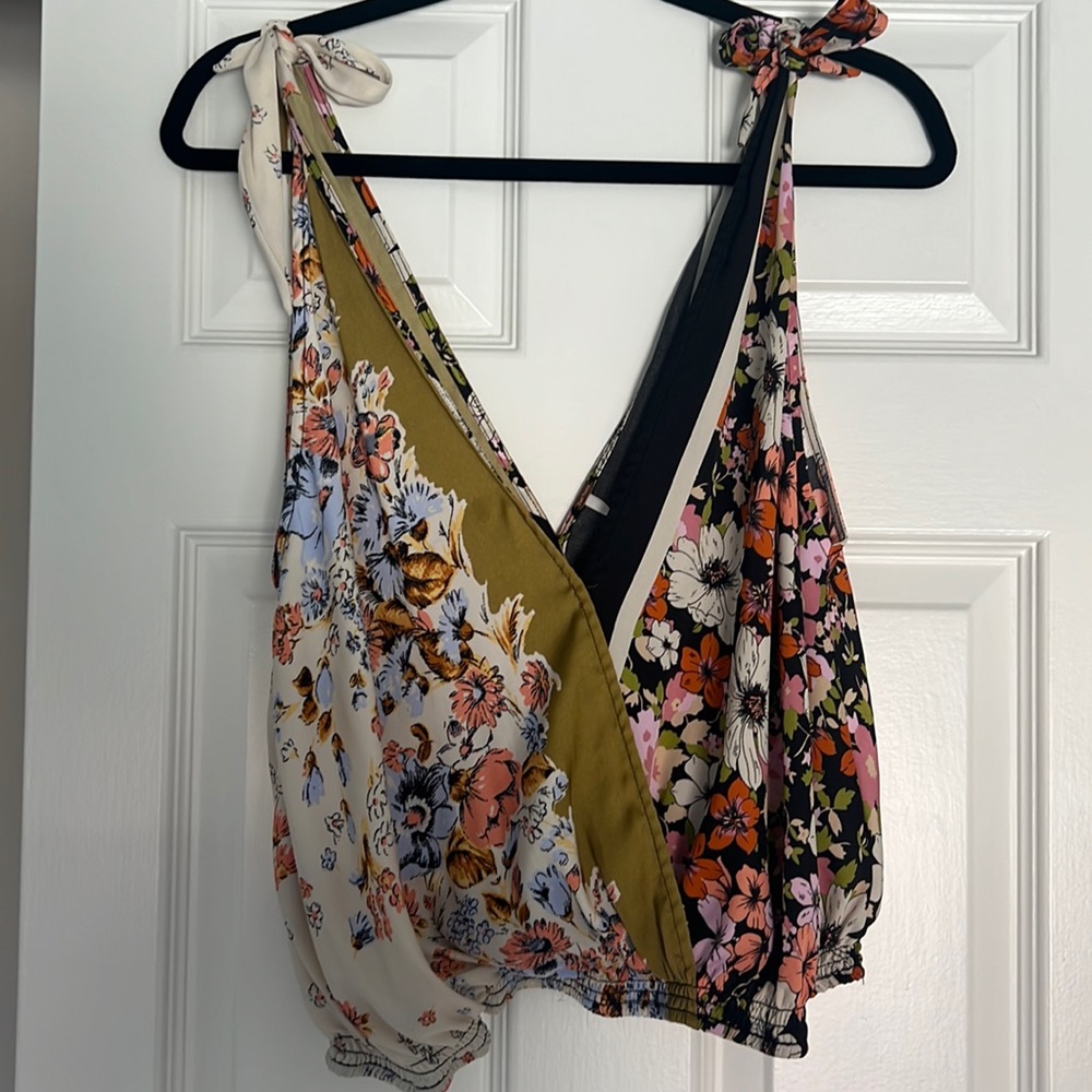 Free people double floral tank